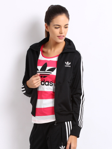 Adidas Originals Women Black Track Jacket b77423a7657fdd9c7d17b272b89f2a0d images mini