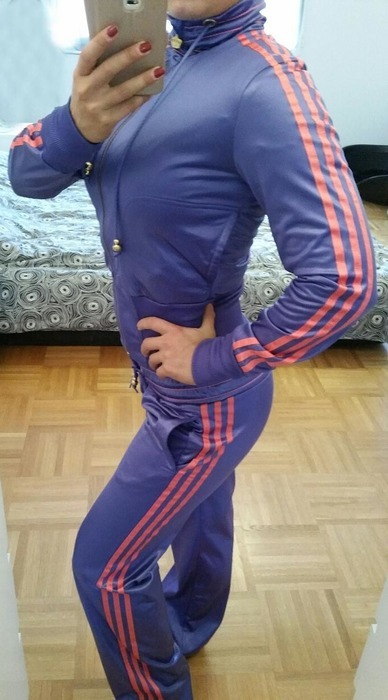 Adidas RESPECT ME blue/pink suit