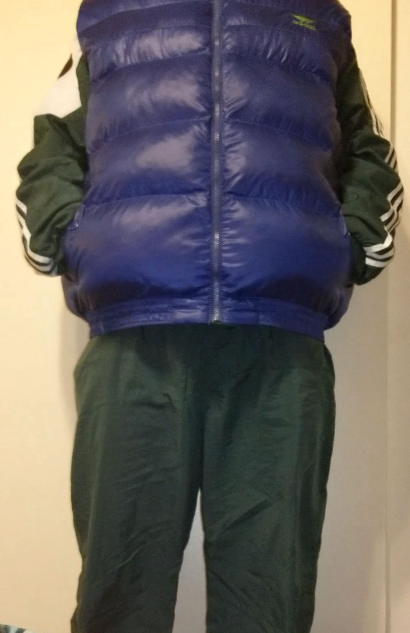 Adidas shellsuit puffer vest