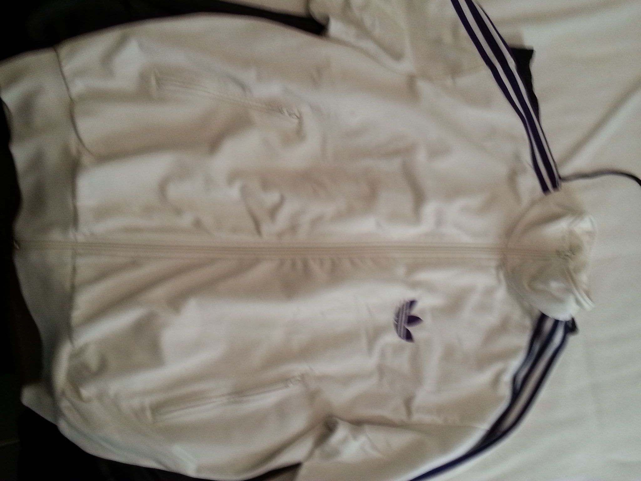 Adidas Superstar Jacket size L - White and Purple - not shiny