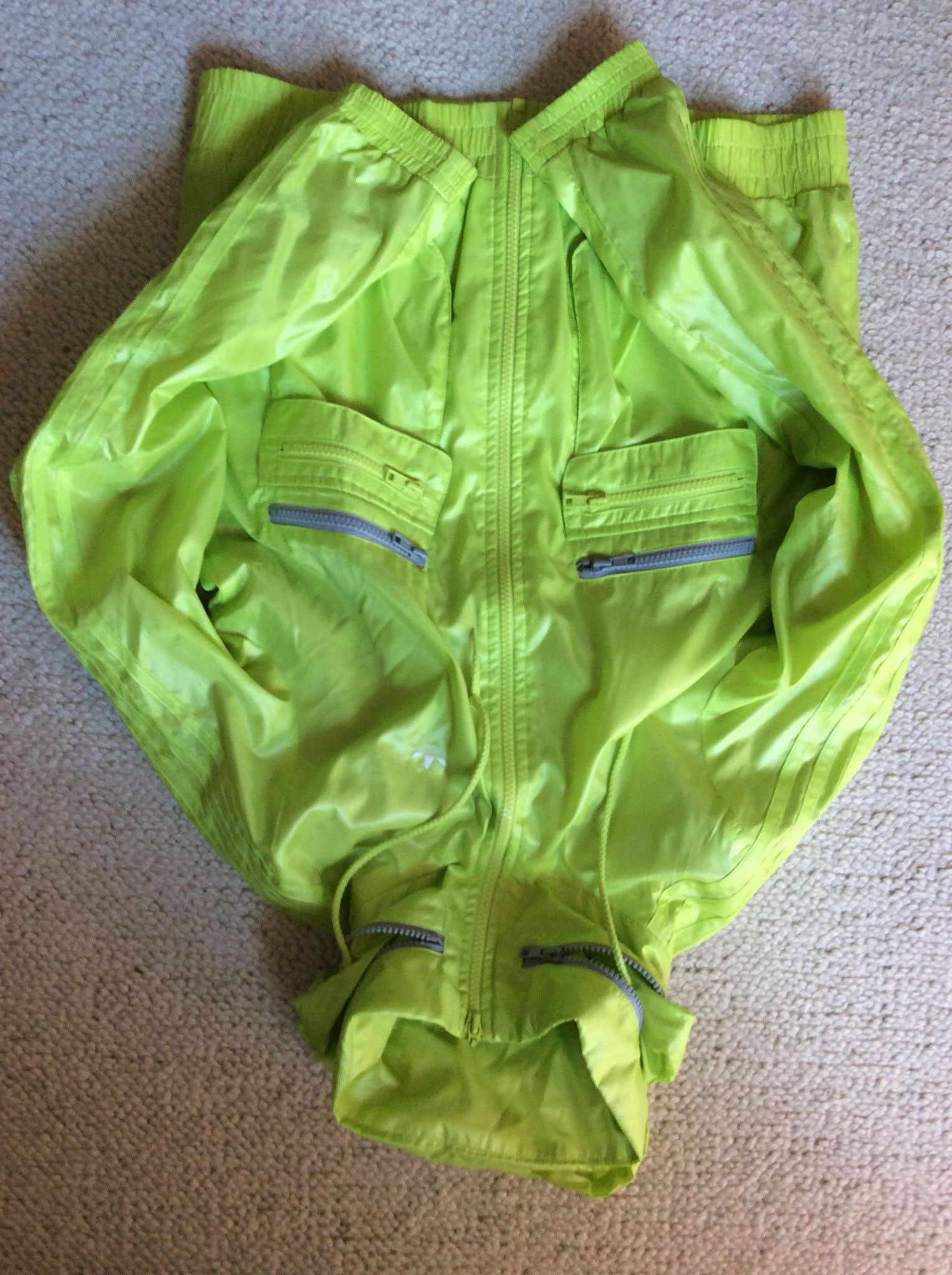 Adidas Windbreaker neon green