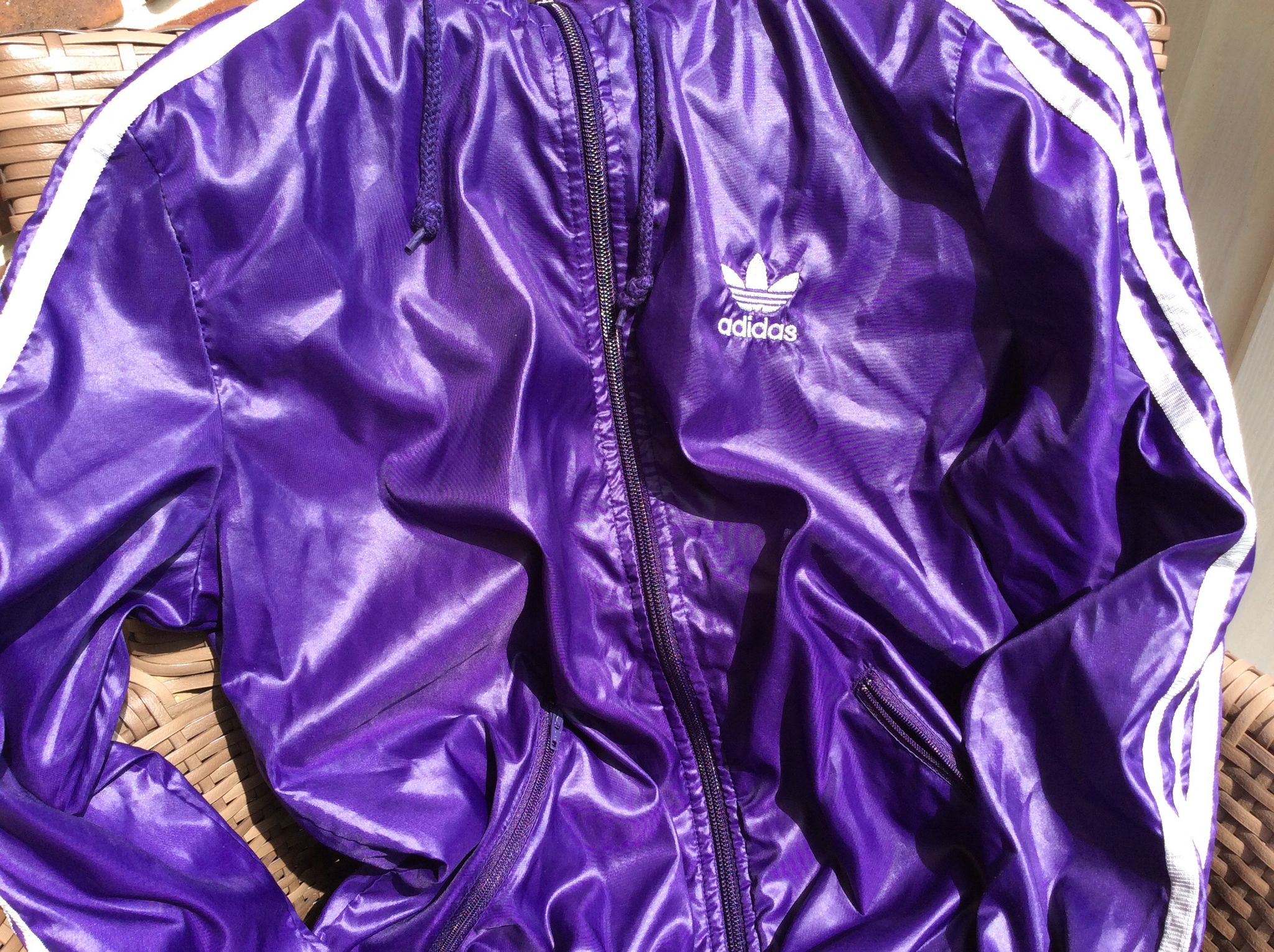 Adidas Windbreaker purple-silver