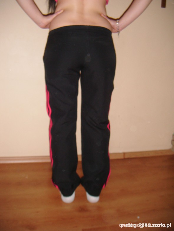 Adidas womens black pants show front