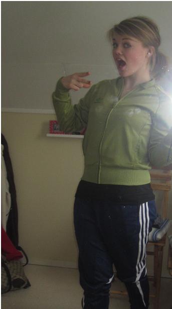 Adidas womens black pants with white stripes personal shot