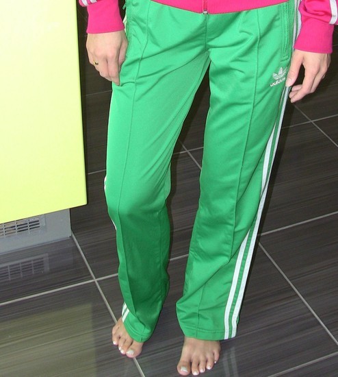 Adidas womens neon green pants