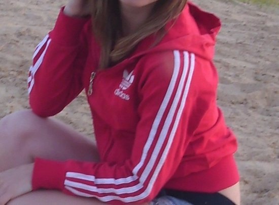 Adidas womens red hoodie