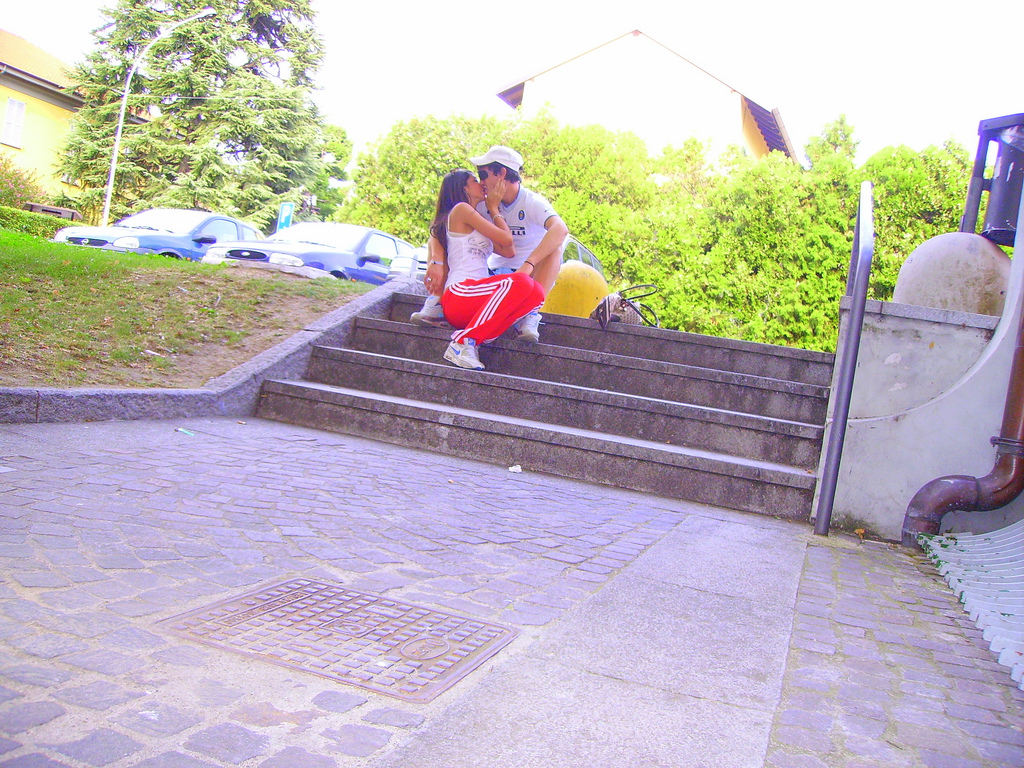 Adidas womens red pants couple stiars