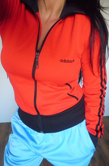 Adidas womens red sporty jacket