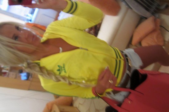 Adidas womens yellow jacket side shot