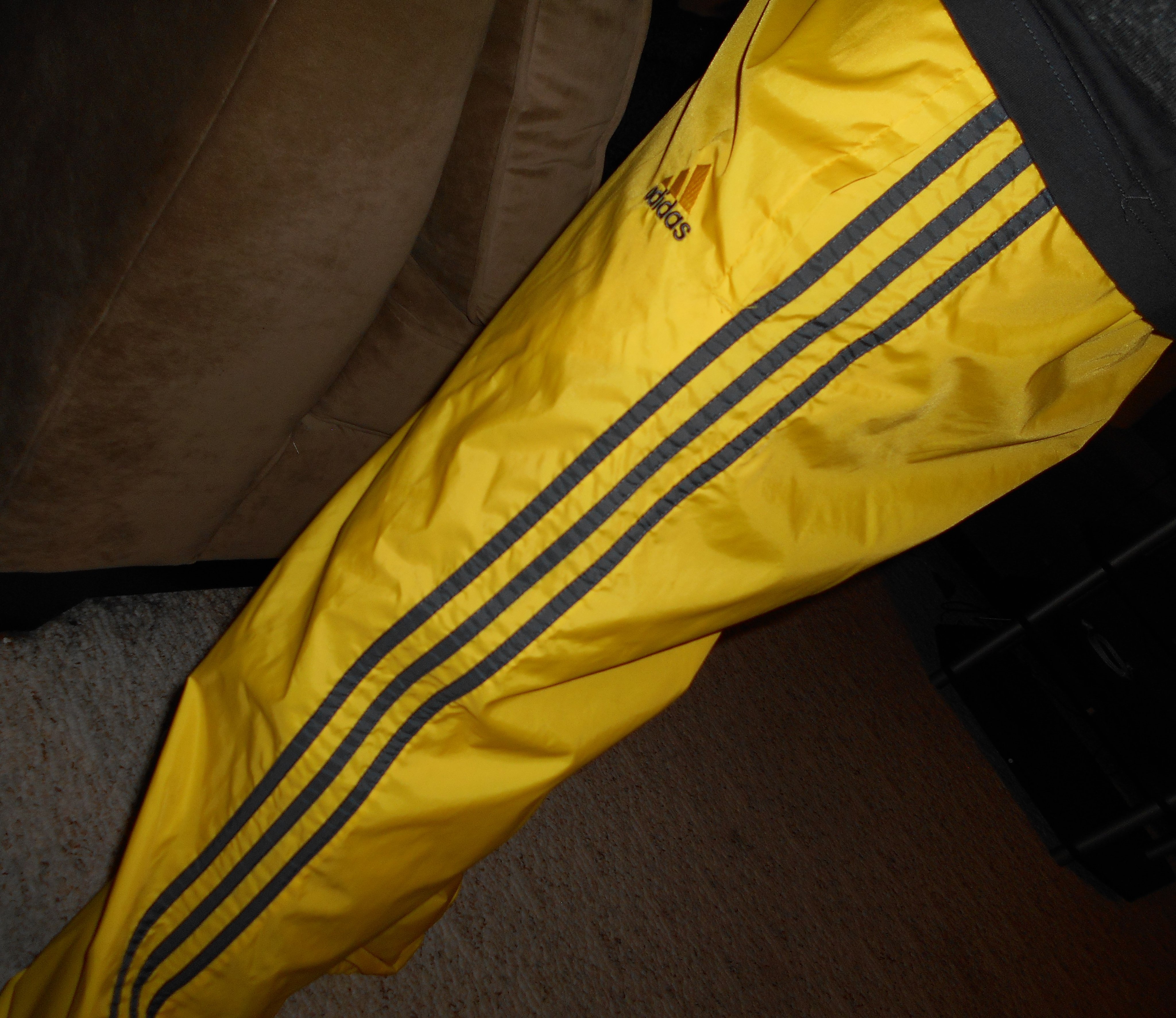 Adidas Yellow Nylon Pants 3
