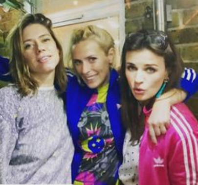 Aisling Bea pink adidas - bonus Sara Pascoe blue adidas