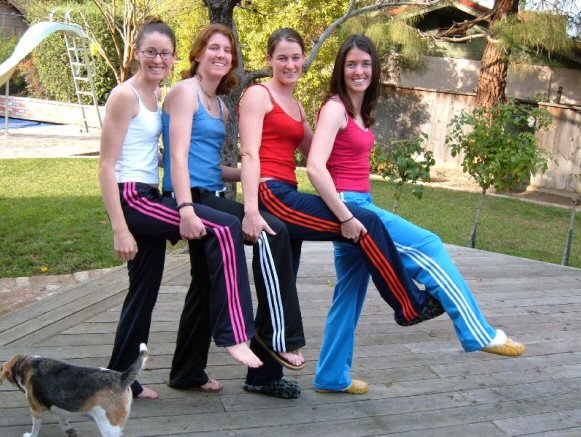 Assorted Adidas pants group photo