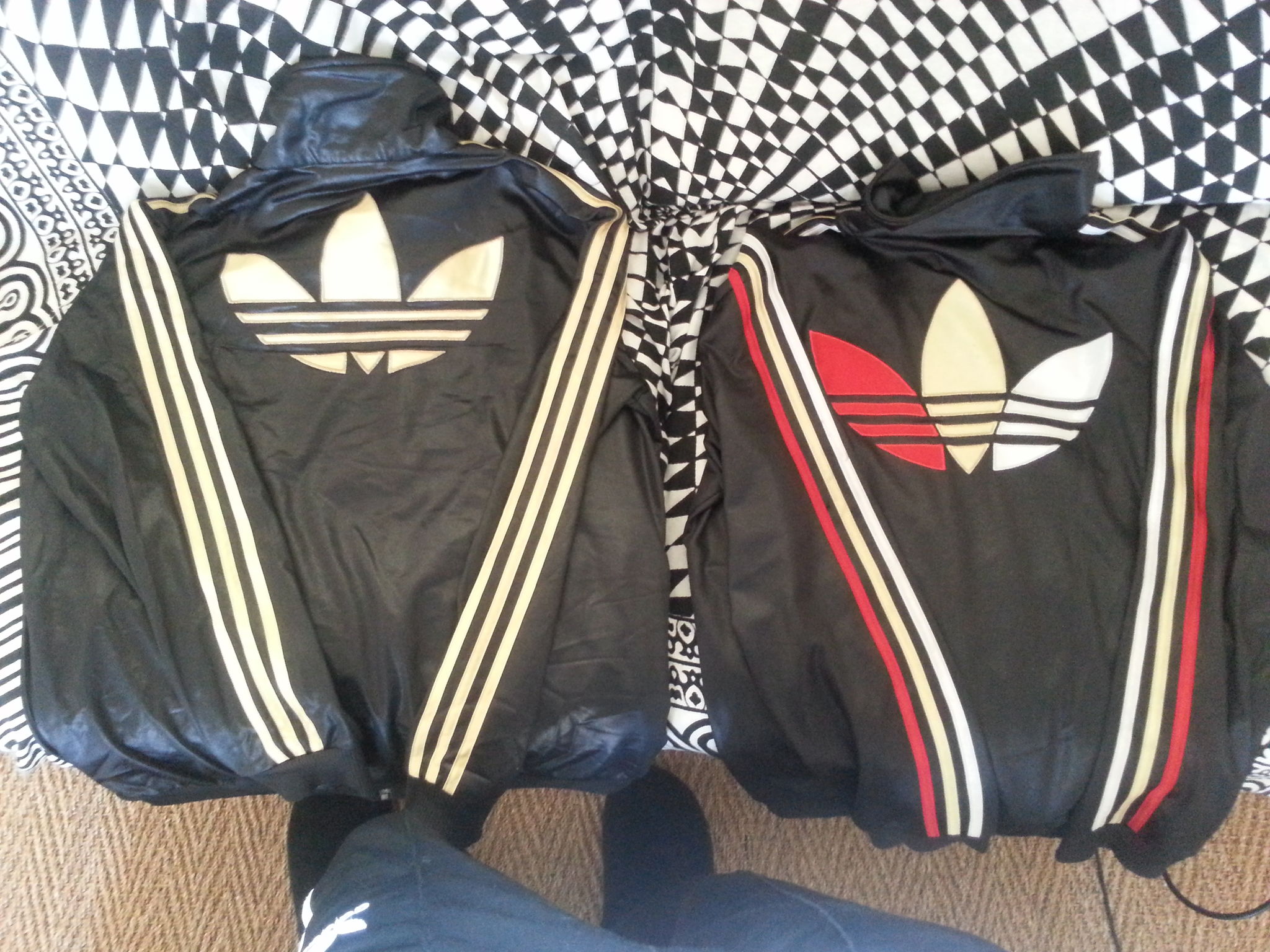 Backside of Adidas Chile62 Jackets - Shiny