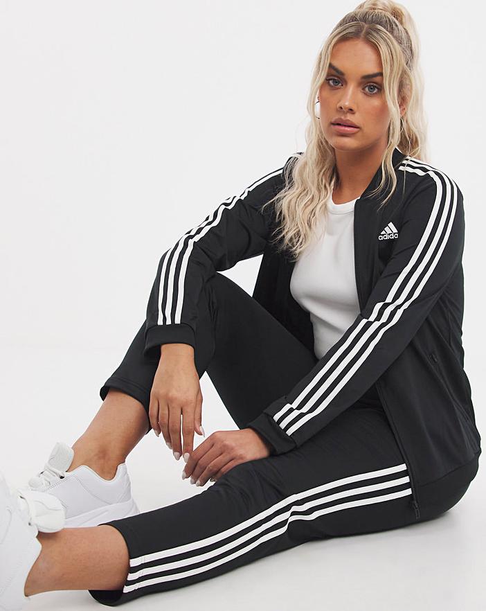 black adidas tracksuit