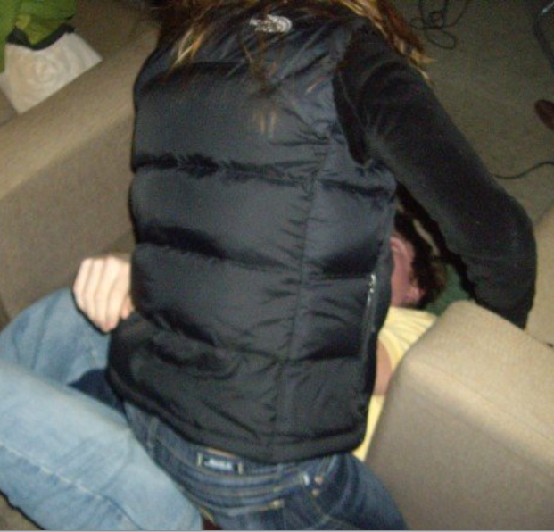 Black NF nuptse gilet