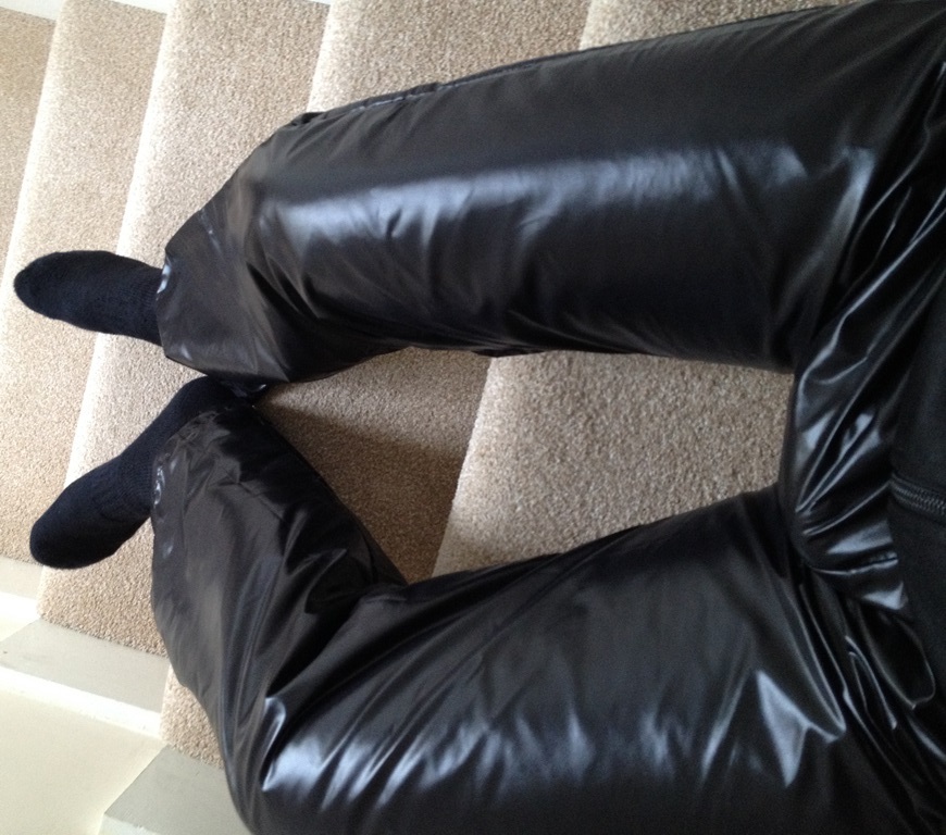 Black Starray Nylon Trackies