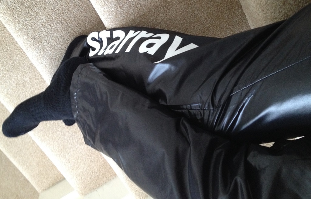 Black Starray Nylon Trackies