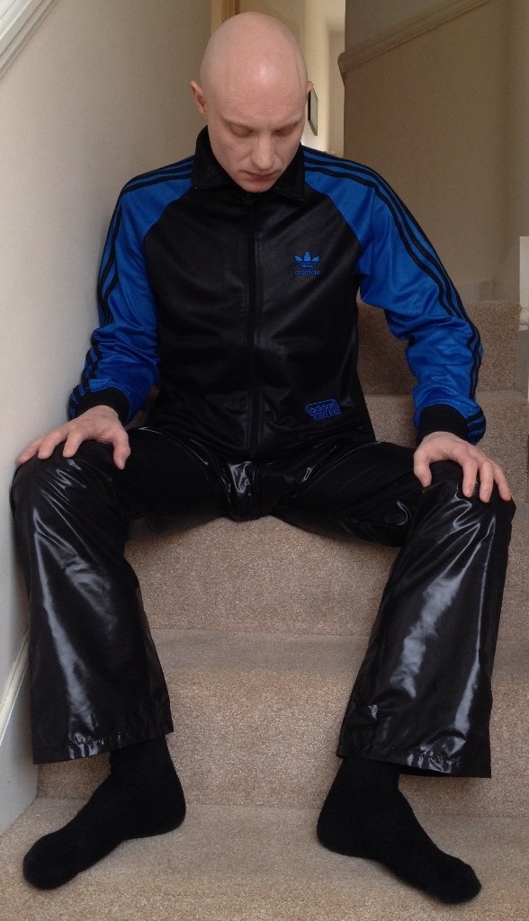 Black Starray Nylon Trackies