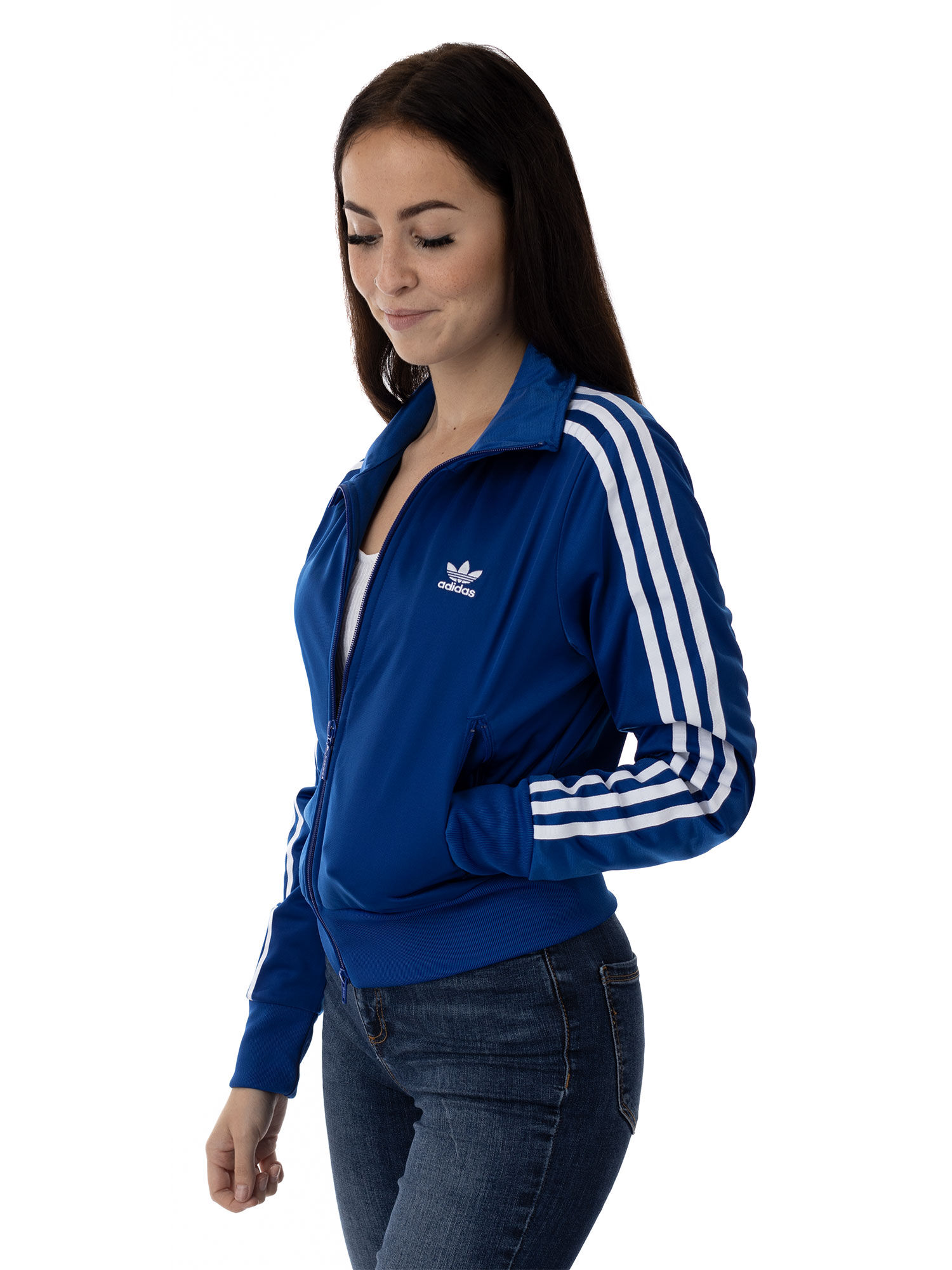 blue adidas firebird jacket