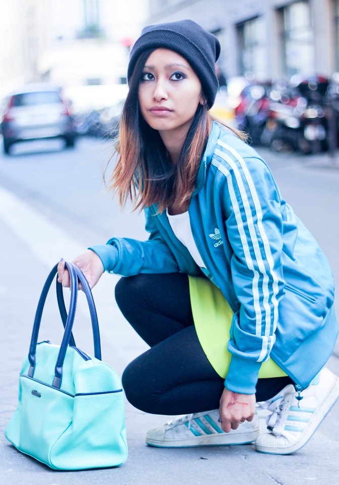 blue adidas
