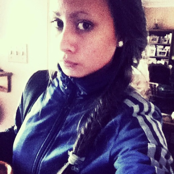 Blue track jacket