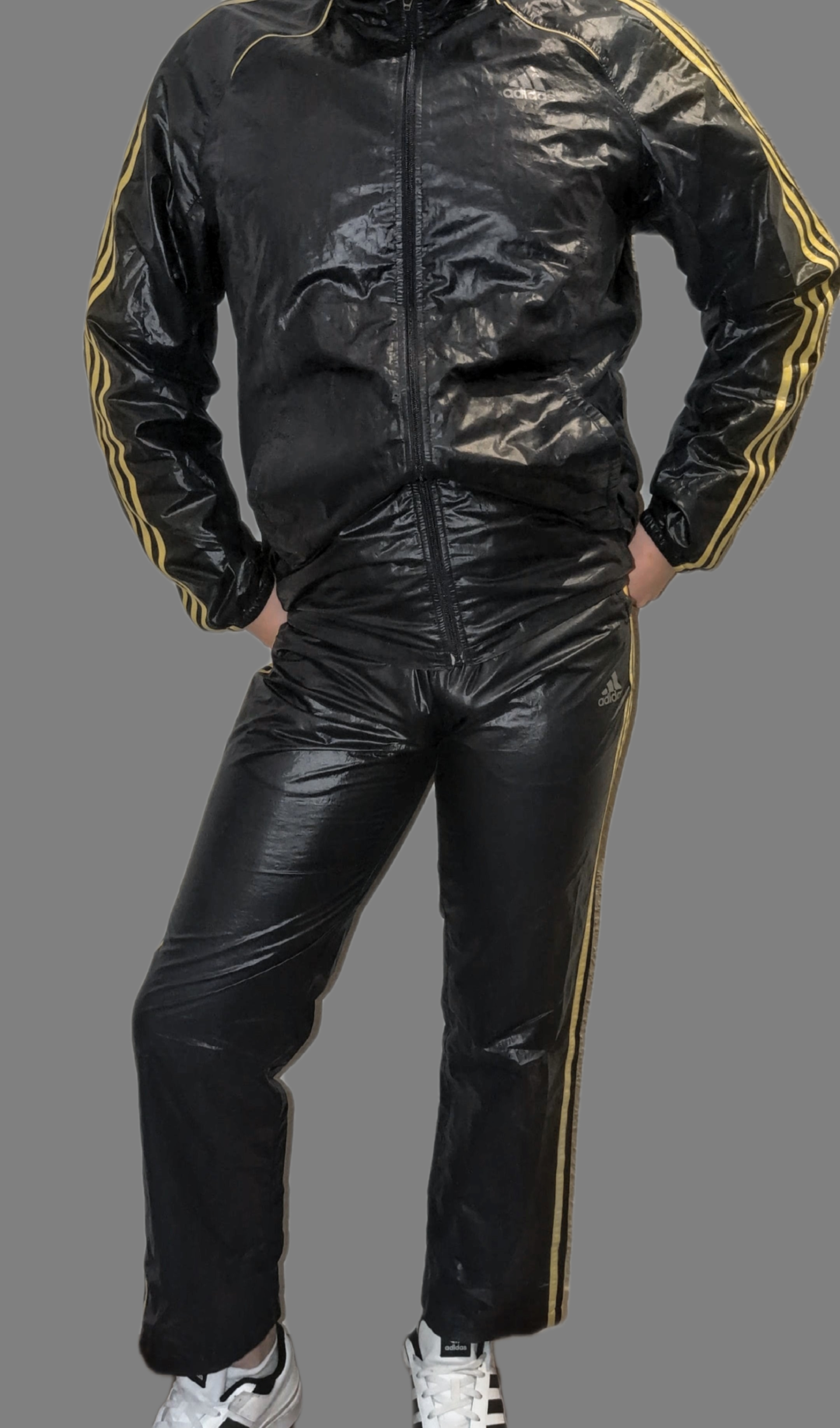 Blue / Yellow Adidas Tracksuit