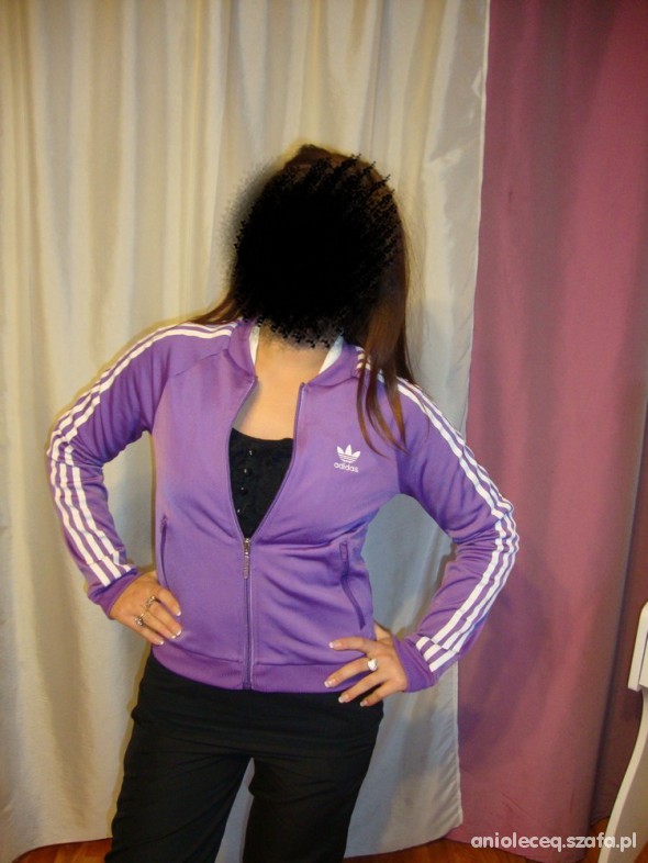 bluzy adidas originals adicolor firebird fioletowa