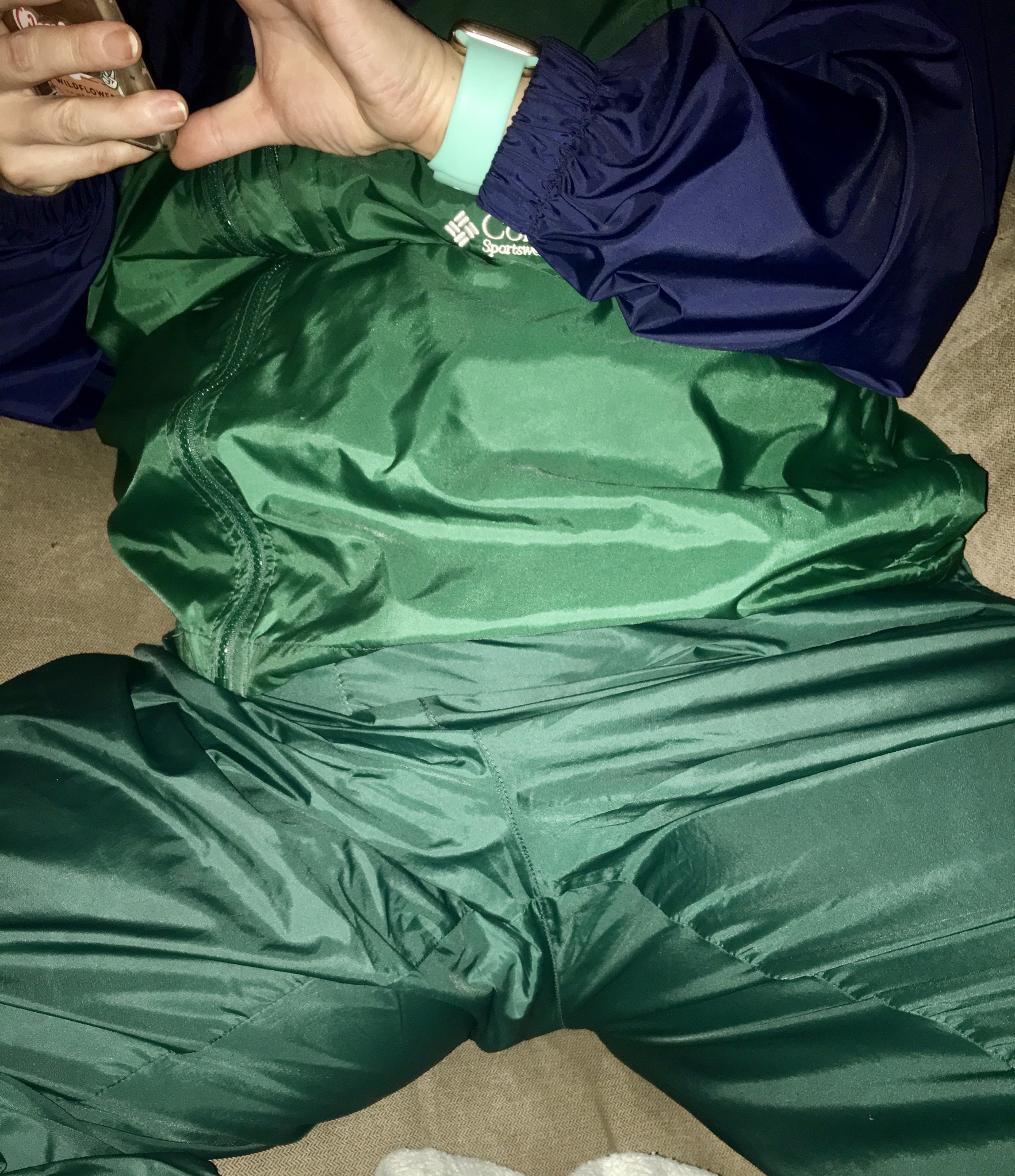 Columbia packable rainsuit