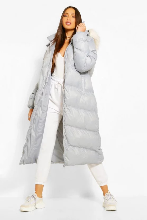 damen-grau-tall-longline-puffer-mantel-mit-kunstpelz.jpg