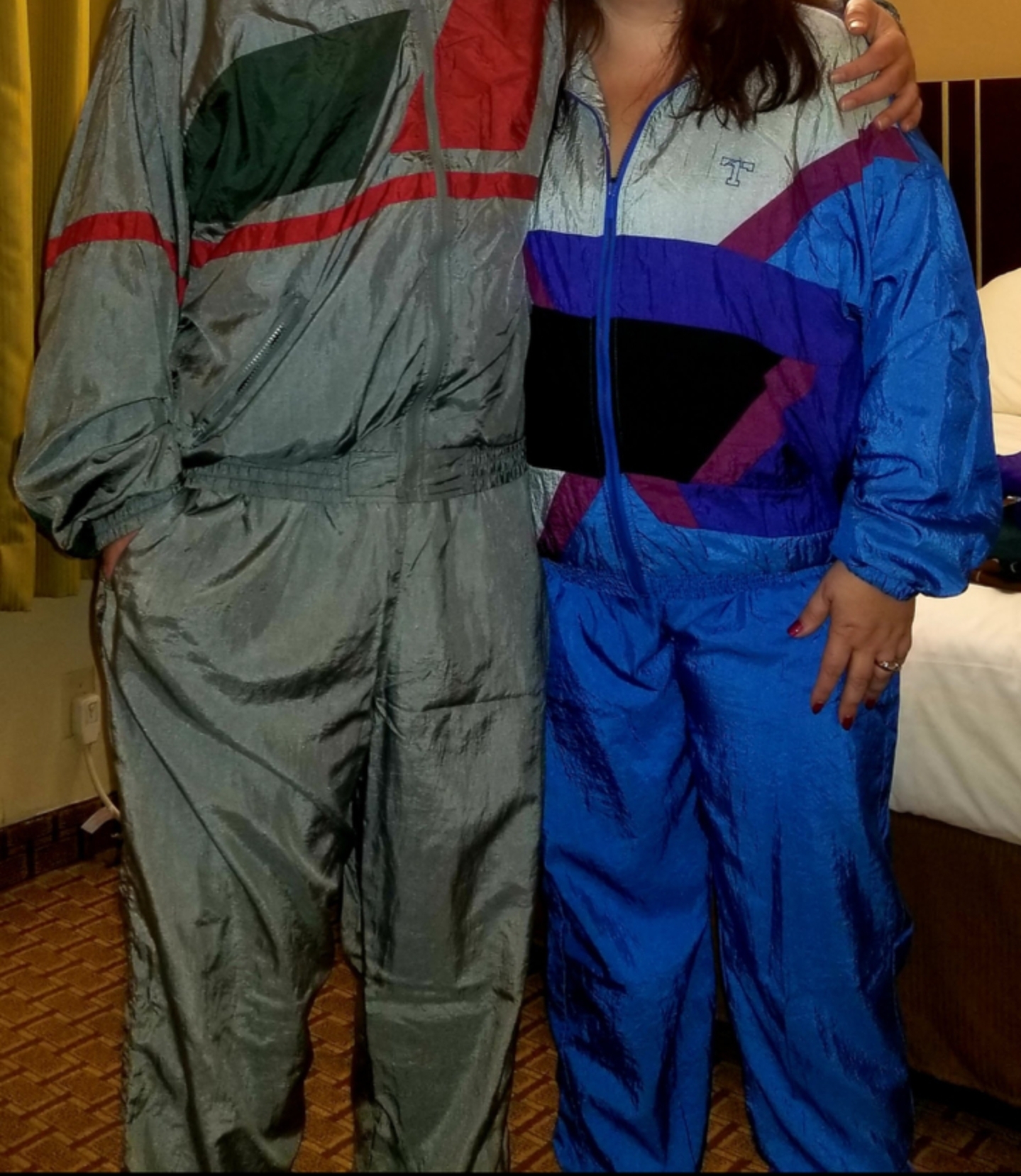 Date night in our shellsuits