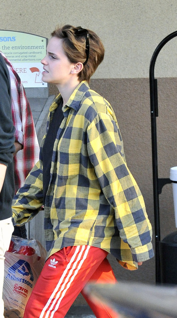 emma watson And adidas originals firebird track pants gallery