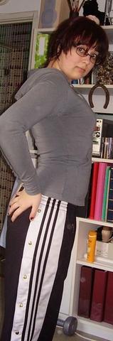 Girl in adibreak pants