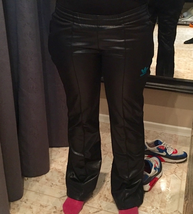 Girl in Adidas Chile pants