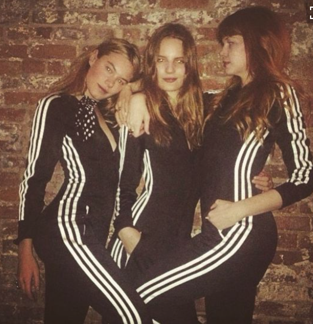 Girls in adidas bodysuits