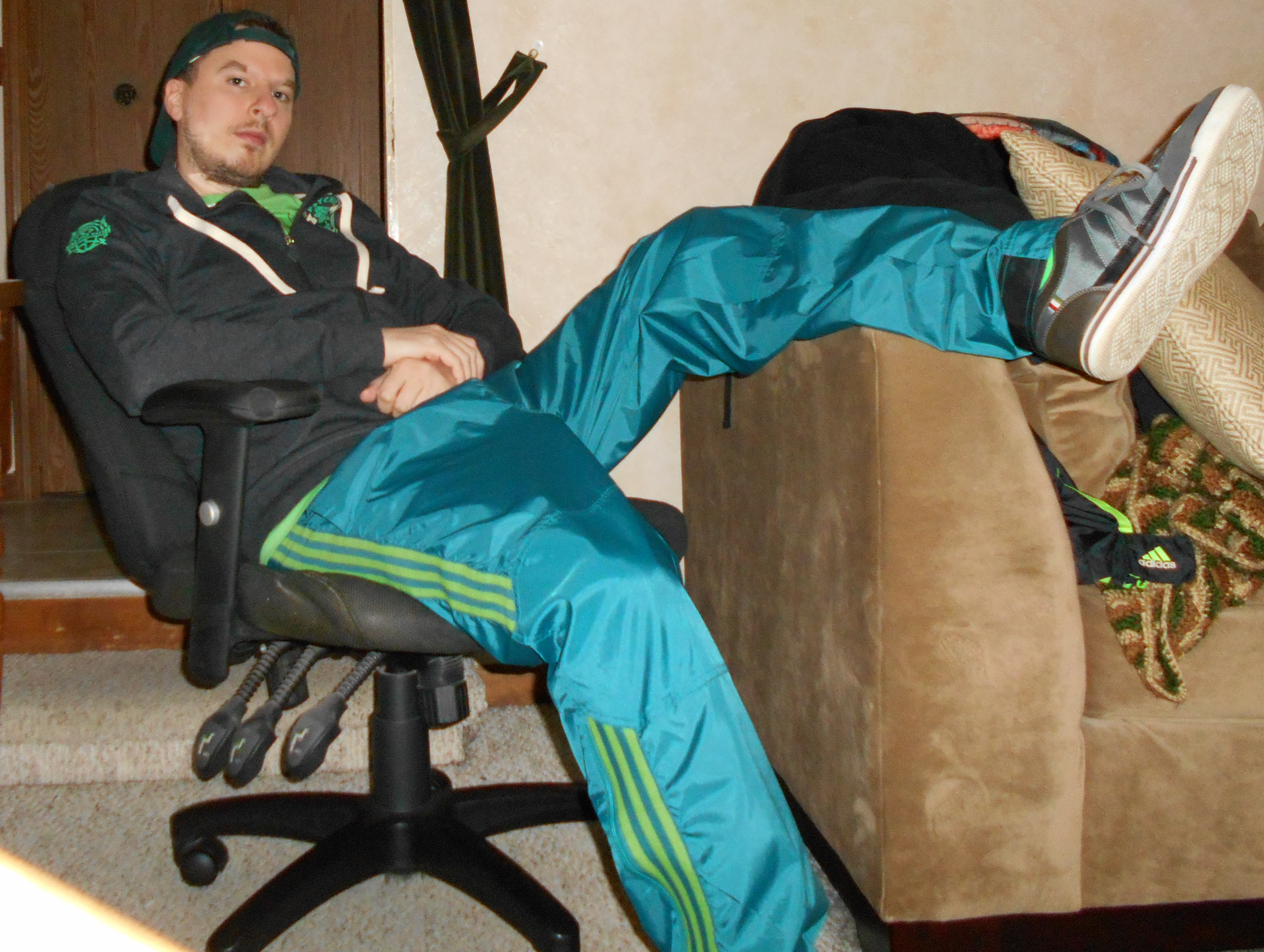 Green Adidas Pants 3