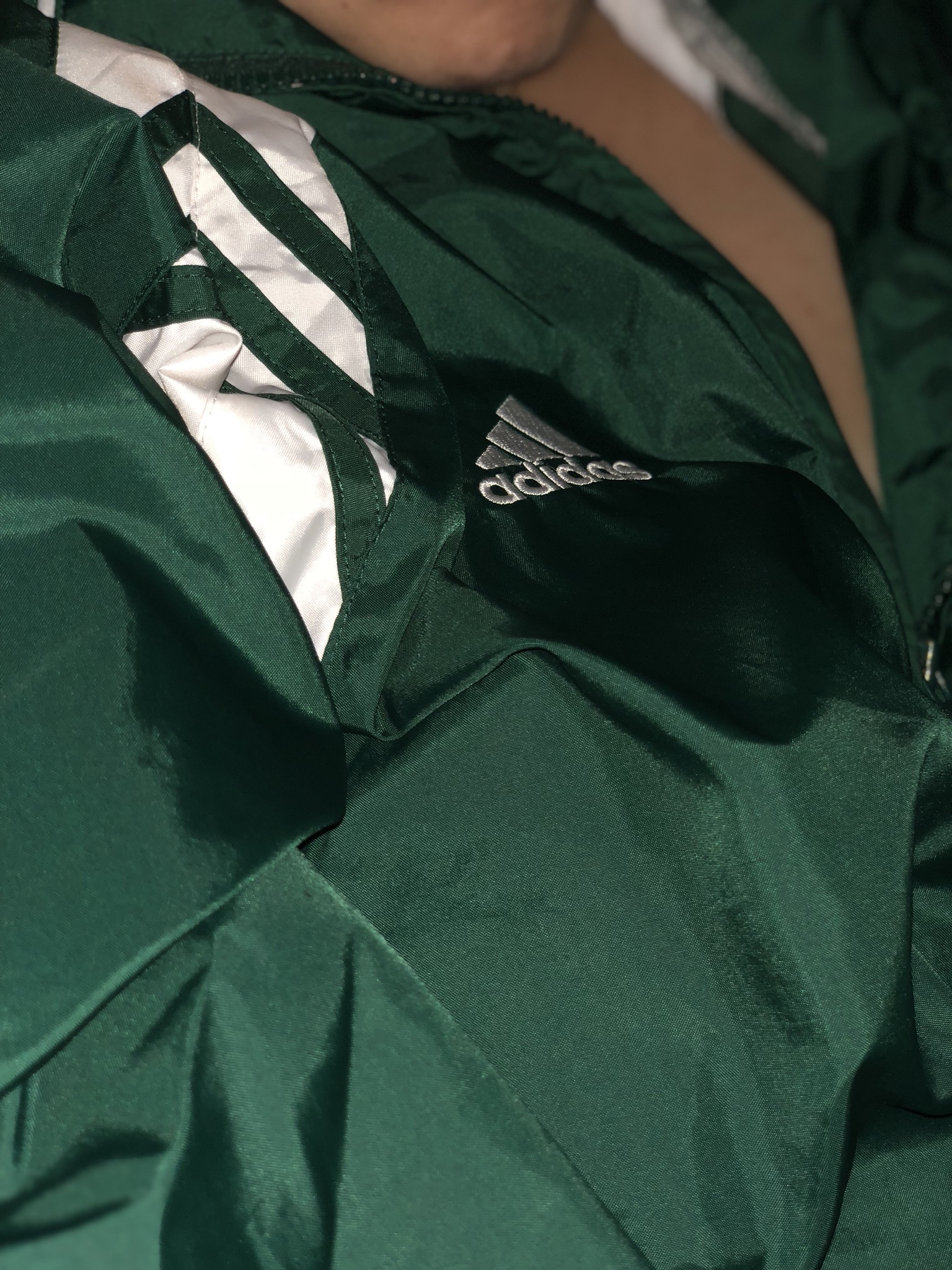 Green adidas tracksuit