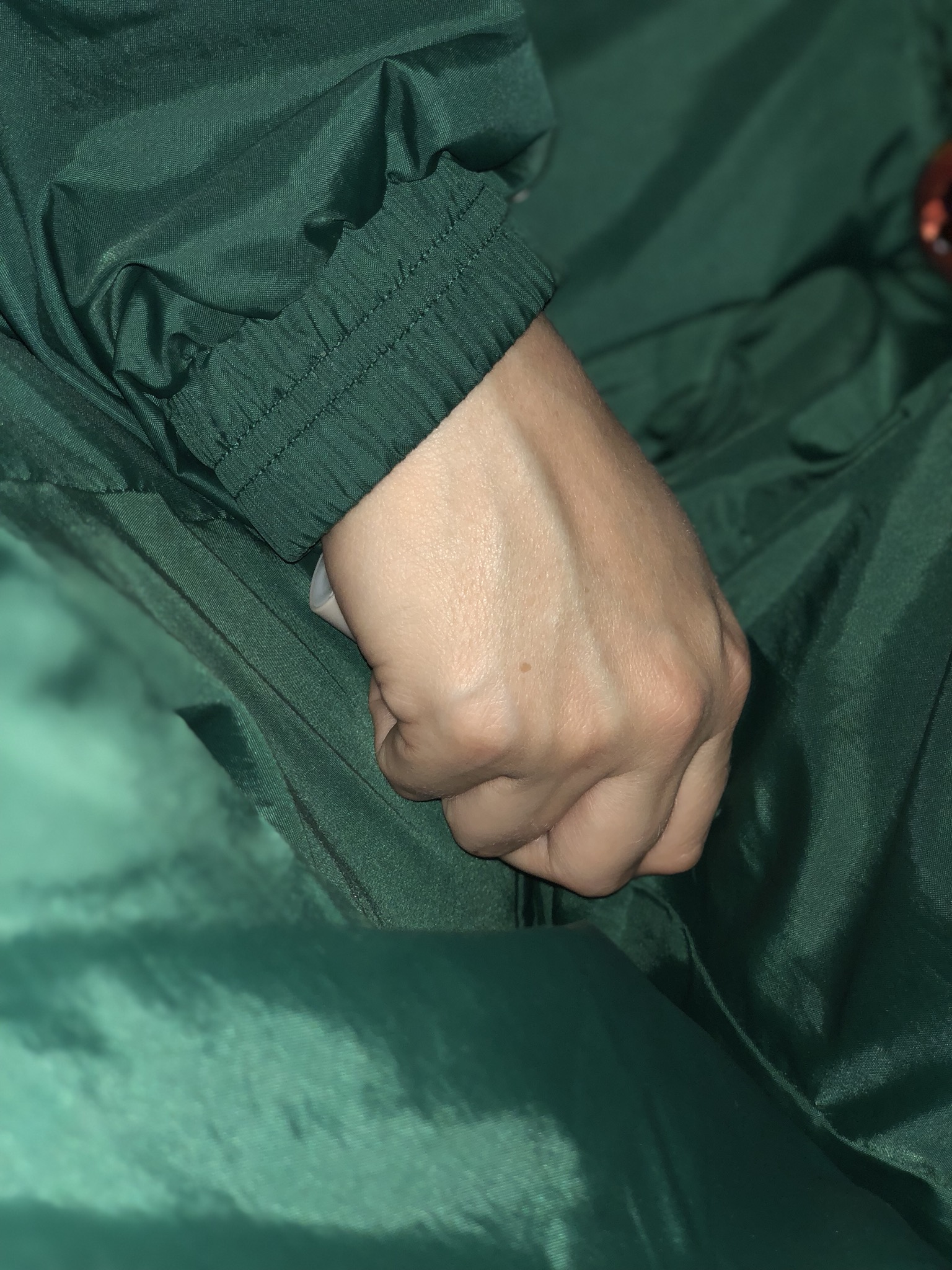 Green adidas tracksuit