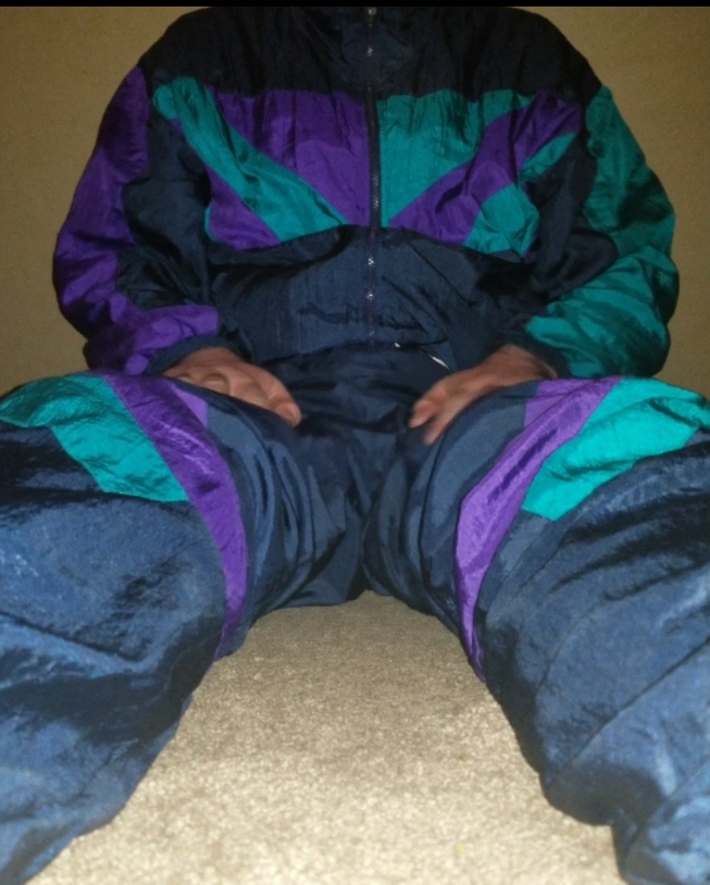 Had this suit on in public all day. Super shiny in the sun.