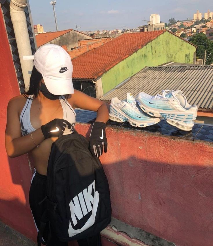 Hot girl in sporty outfit