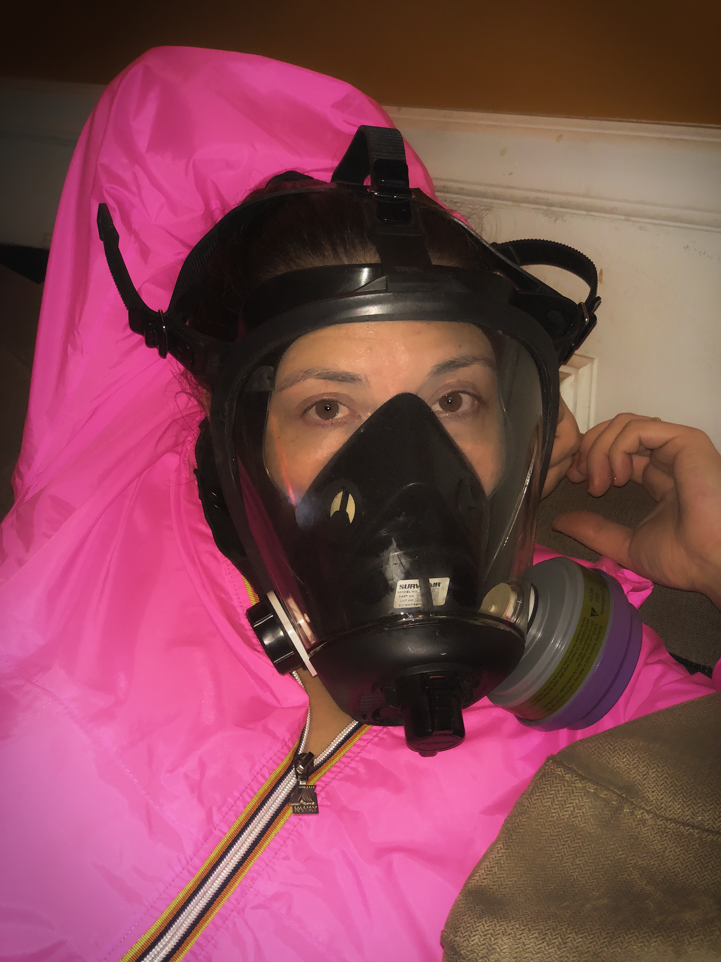 k-way Claudette and gasmask