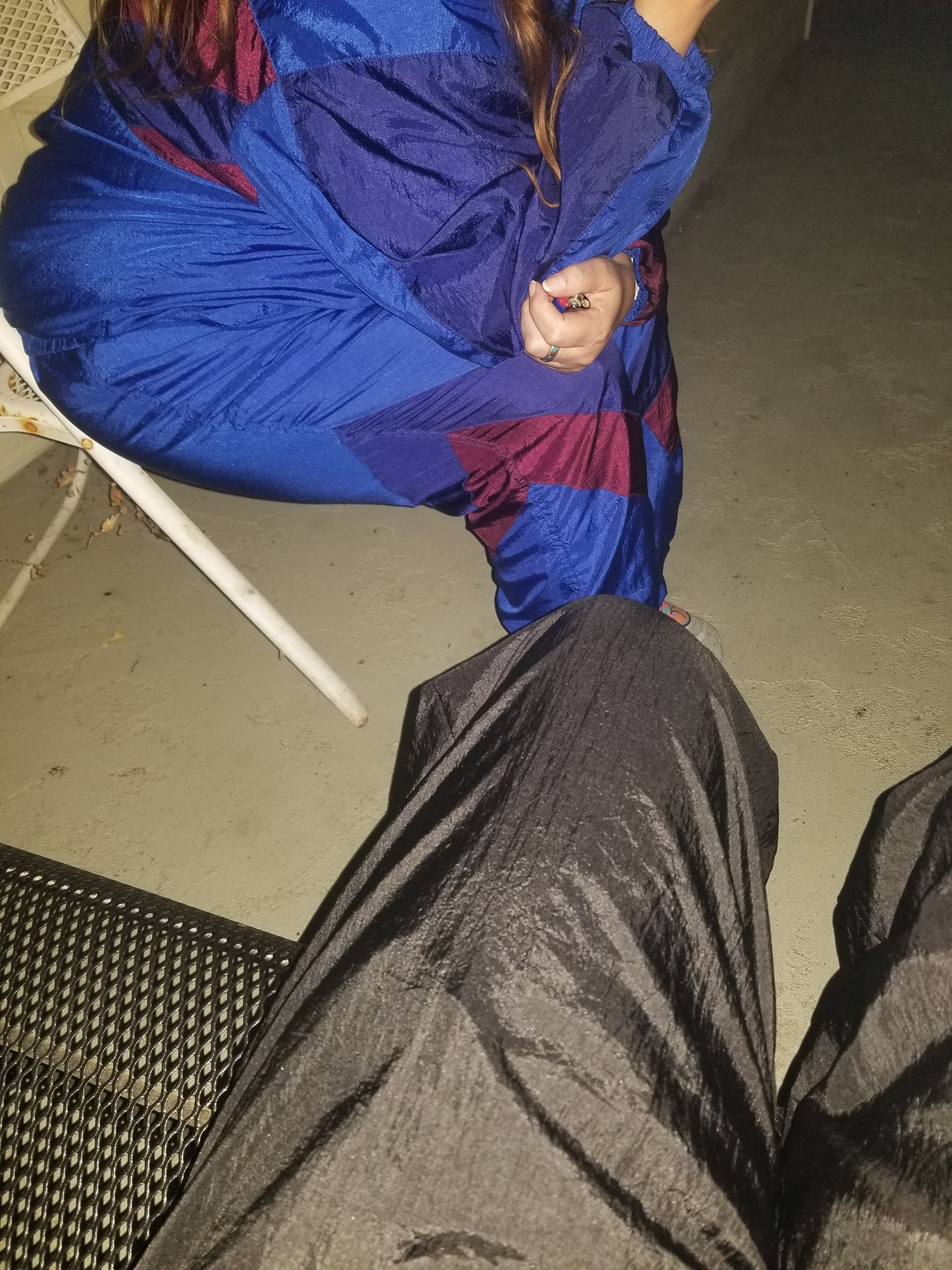 Made a new shiny nylon friend..... my neighbor