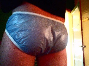 Me in my shiny nylon undies