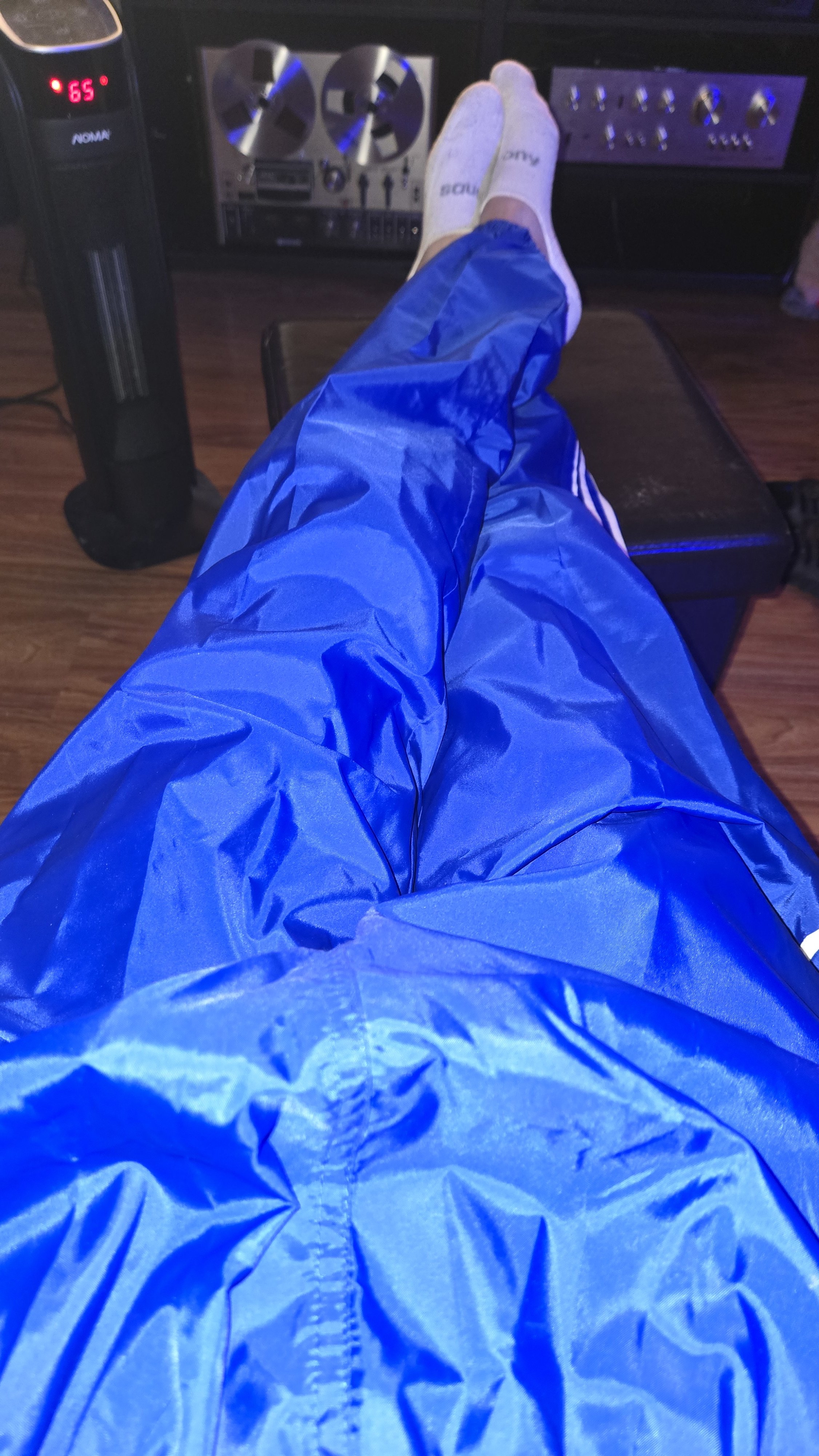 Me on my nylon pants