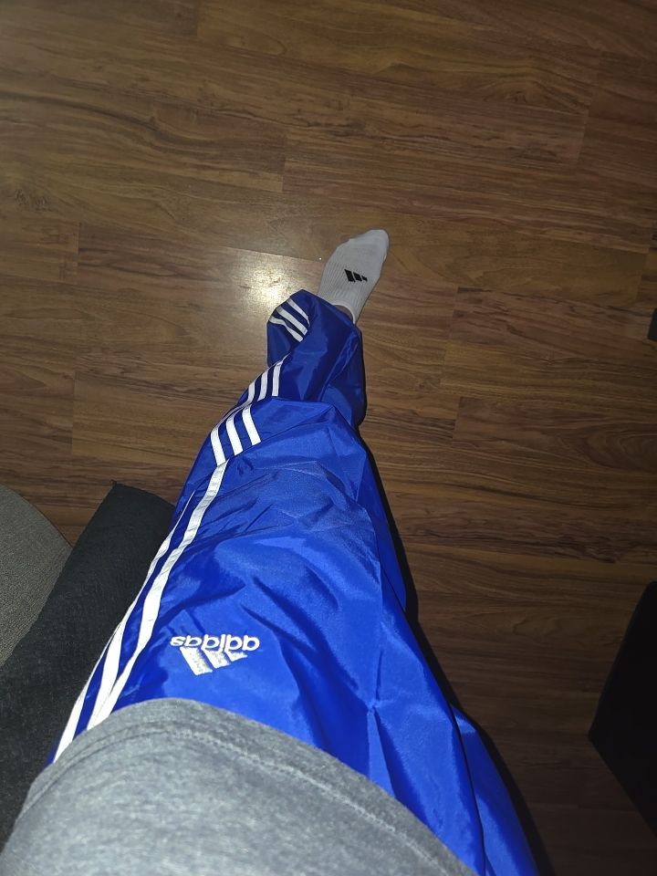 Me on my nylon pants