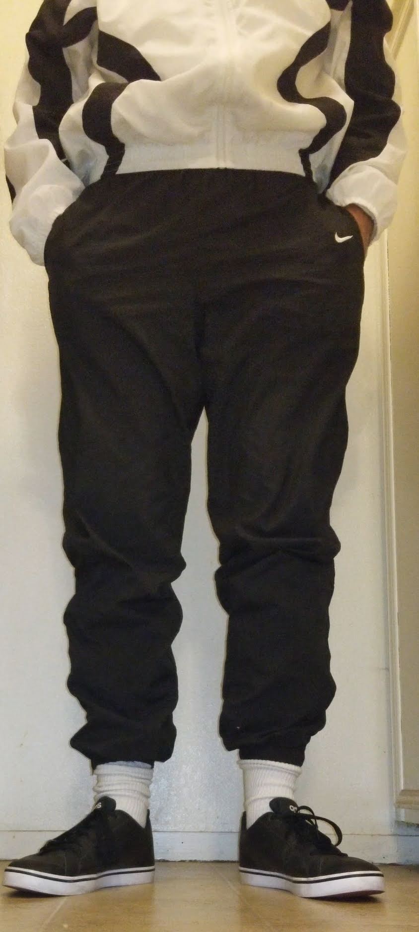 My swishy nike shellsuit.