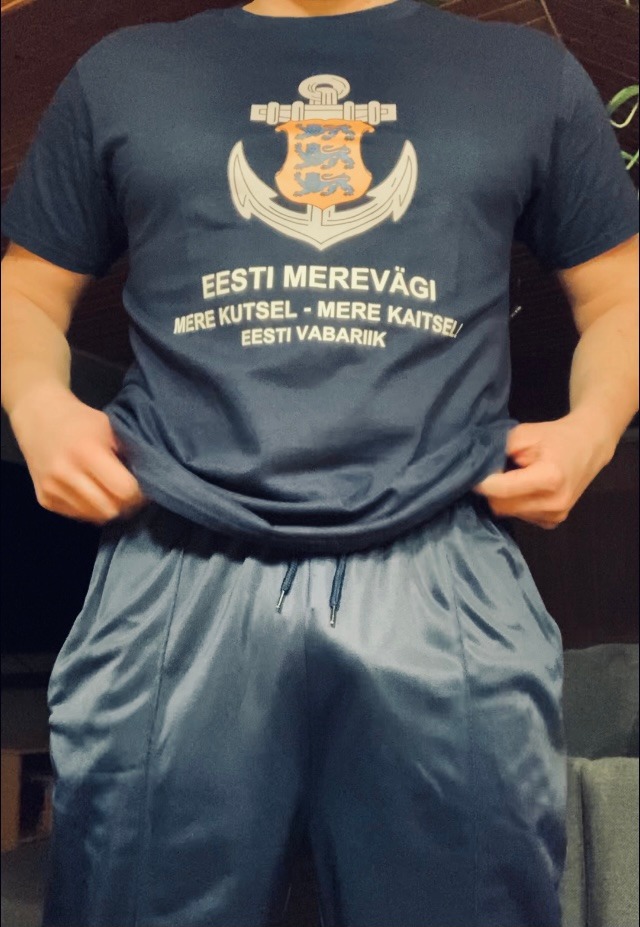 Navy Blue Silky Polyester Pants 17.01.2022