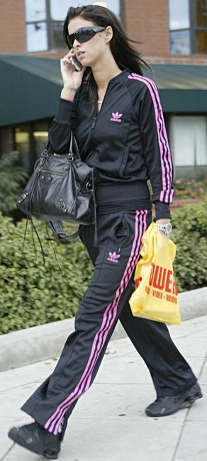nicky hilton And adidas original track suit gallery