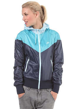 nike womens better windrunner tracktop jacket obsidianmineral blueglacier blue M1