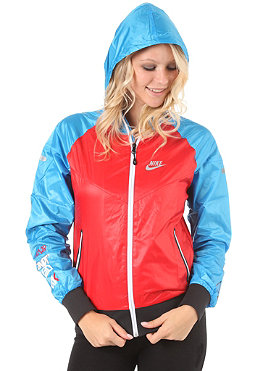 nike womens Tc Ath west windrunner tracktop jacket sport redblue glowblack M1