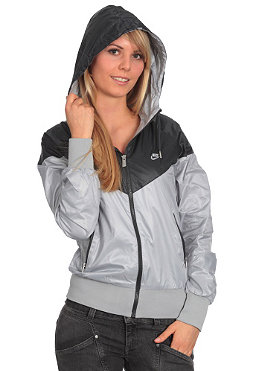 nike womens windrunner tracktop jacket blackice grey M1